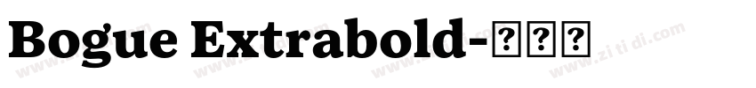 Bogue Extrabold字体转换 Bogue Extrabold字体转换